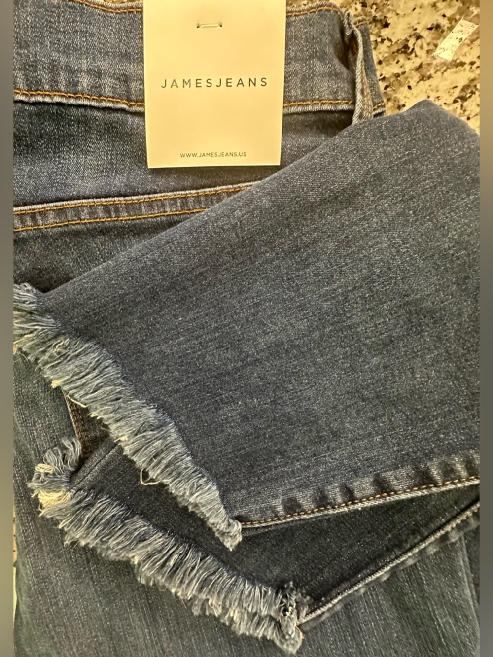 James Jeans Twiggy Drifter Cropped Frayed-Hem Skinny Jeans Sz29 NWT - Picture 5 of 10